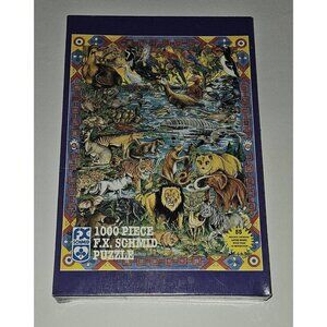 NOS FX Schmid Jigsaw Puzzle 1000 Pieces Extinct Animals And Then There Were None